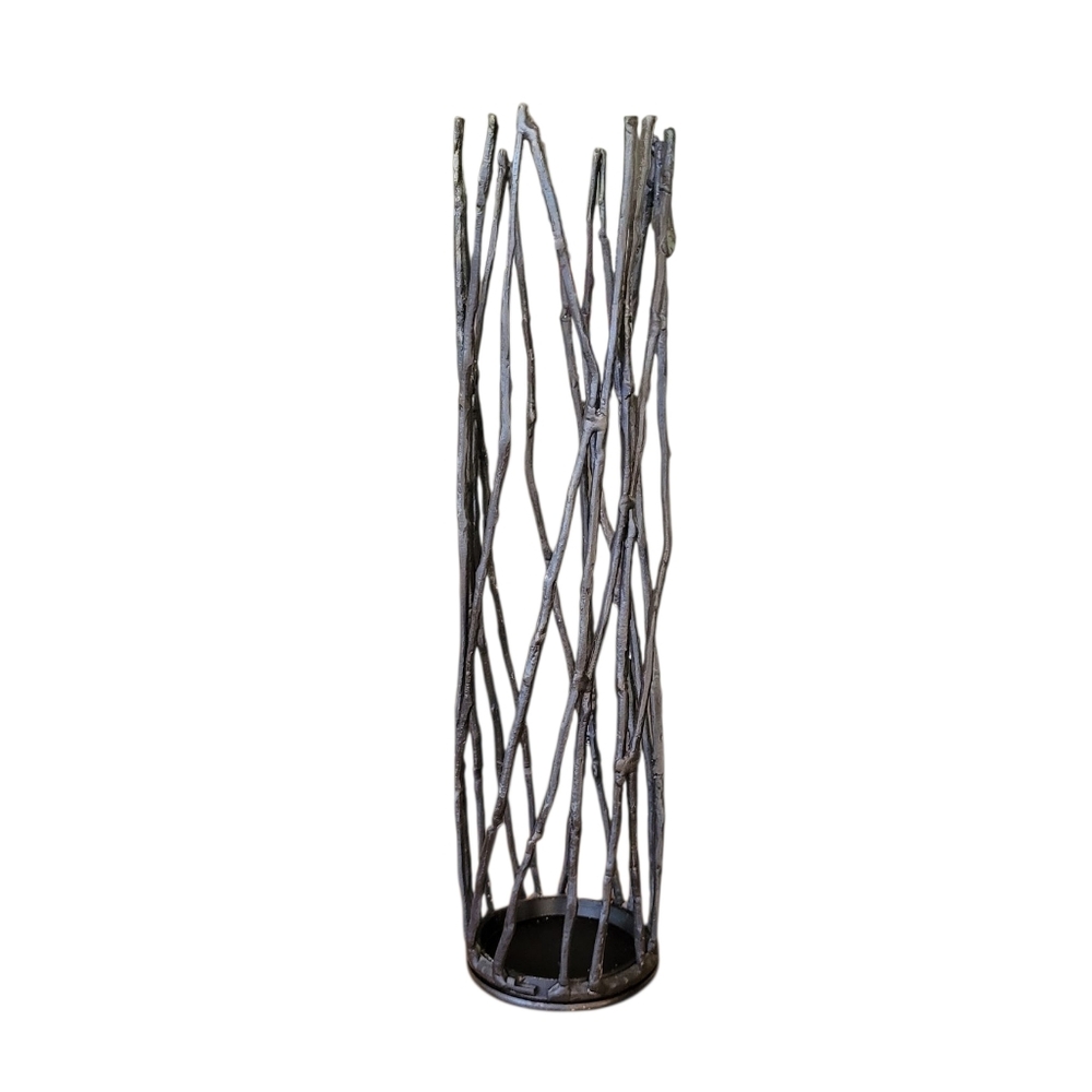 Illuminations Wrought Iron Zanzibar Hurricane Candle Holder 15"